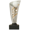 Volleyball Banner Resin Award - 7" Tall